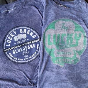 LUCKY BRAND 🍀 2 tshirts